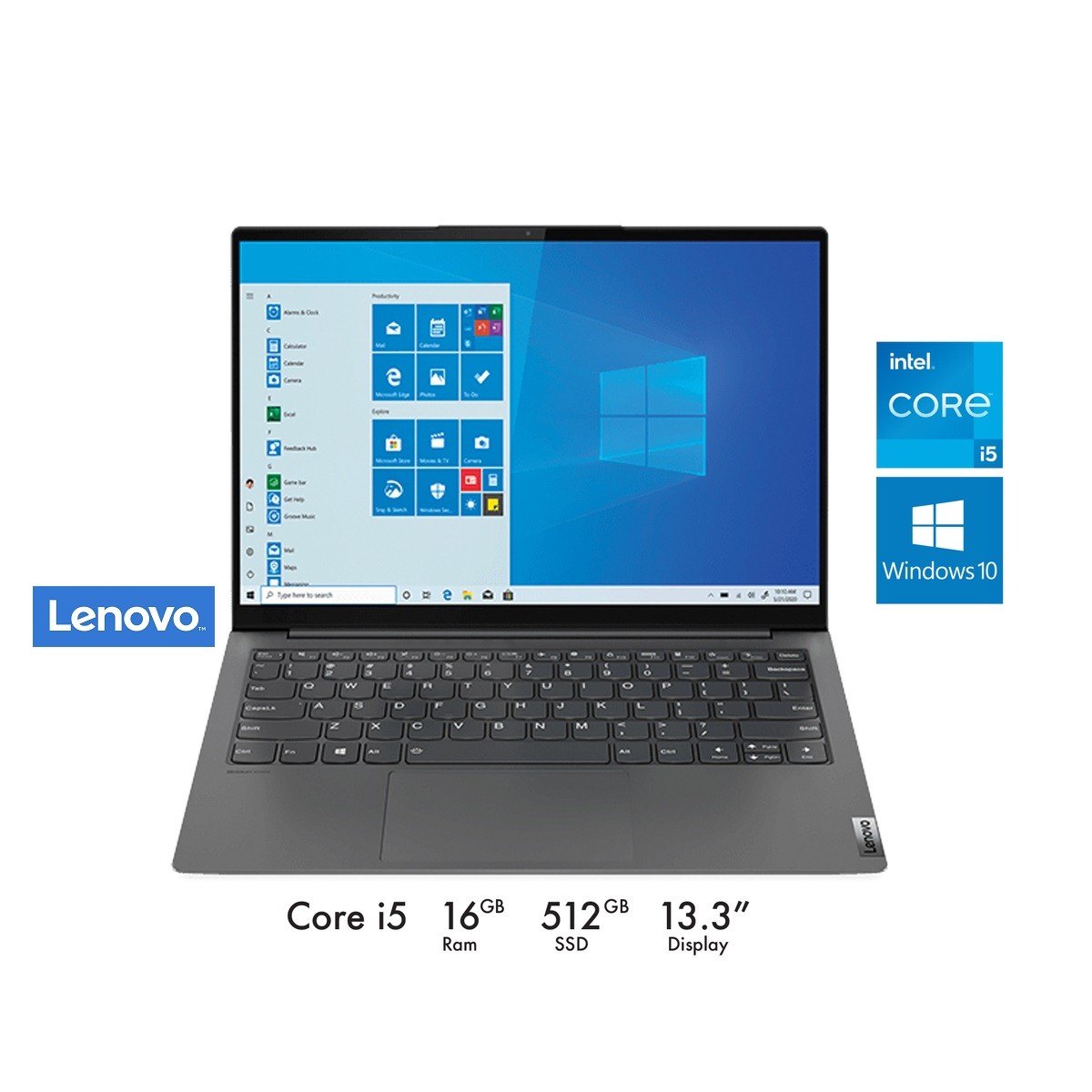 Lenovo YOGA S7 82CU003GAX Ultrabook – Core i5 2.4GHz 16GB 512GB Windows 10 13inch QHD Grey